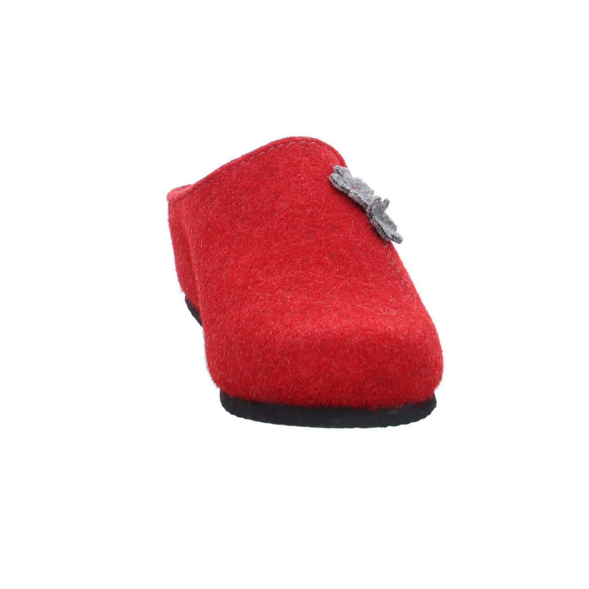 Cosy Slipper Damen Hausschuh rot+lila-mittel Ara Hausschuh Hausschuhe Textil