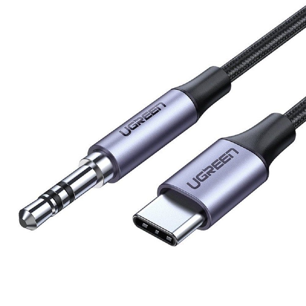 UGREEN mini jack 3,5mm AUX zu USB-C Kabel 1m Kabeladapter Dunkelgrau Audio- Adapter