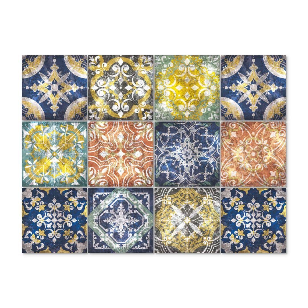 K&L Wall Art Fliesenaufkleber Klebefliese Sticker selbstklebend orientalische Märchen Boho Küche