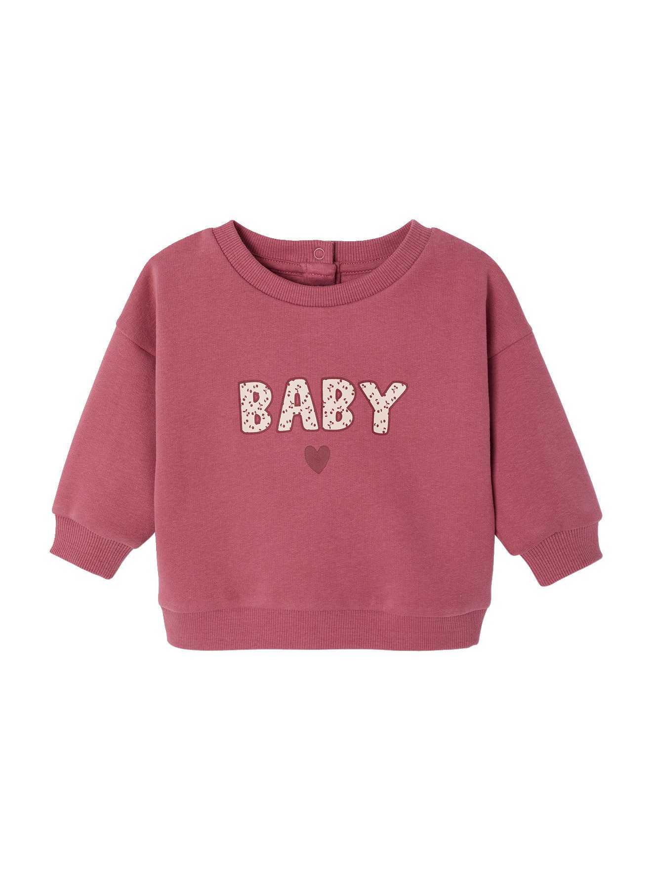 vertbaudet Sweatshirt mit Message-Print & Recycling-Polyester