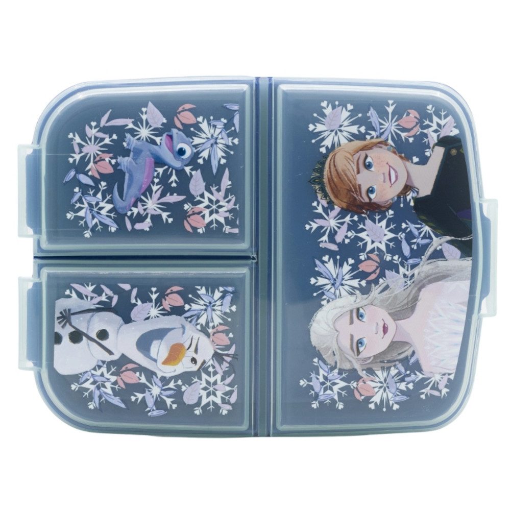 Stor Lunchbox Kinder Brotdose mit Unterteilung 3 Fächer Brotbox Brotbüchse, Kunststoff, (1-tlg), Stitch