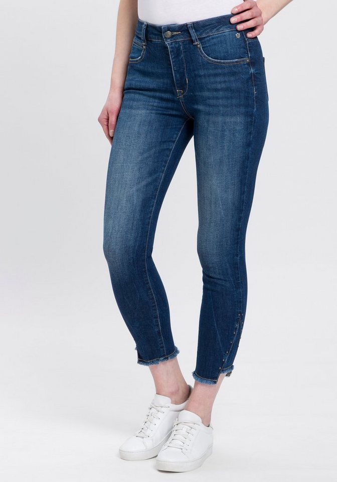 Freeman T. Porter Slim-fit-Jeans Daphne S-SDM mit Nieten im Bereich der  unteren Seitennaht