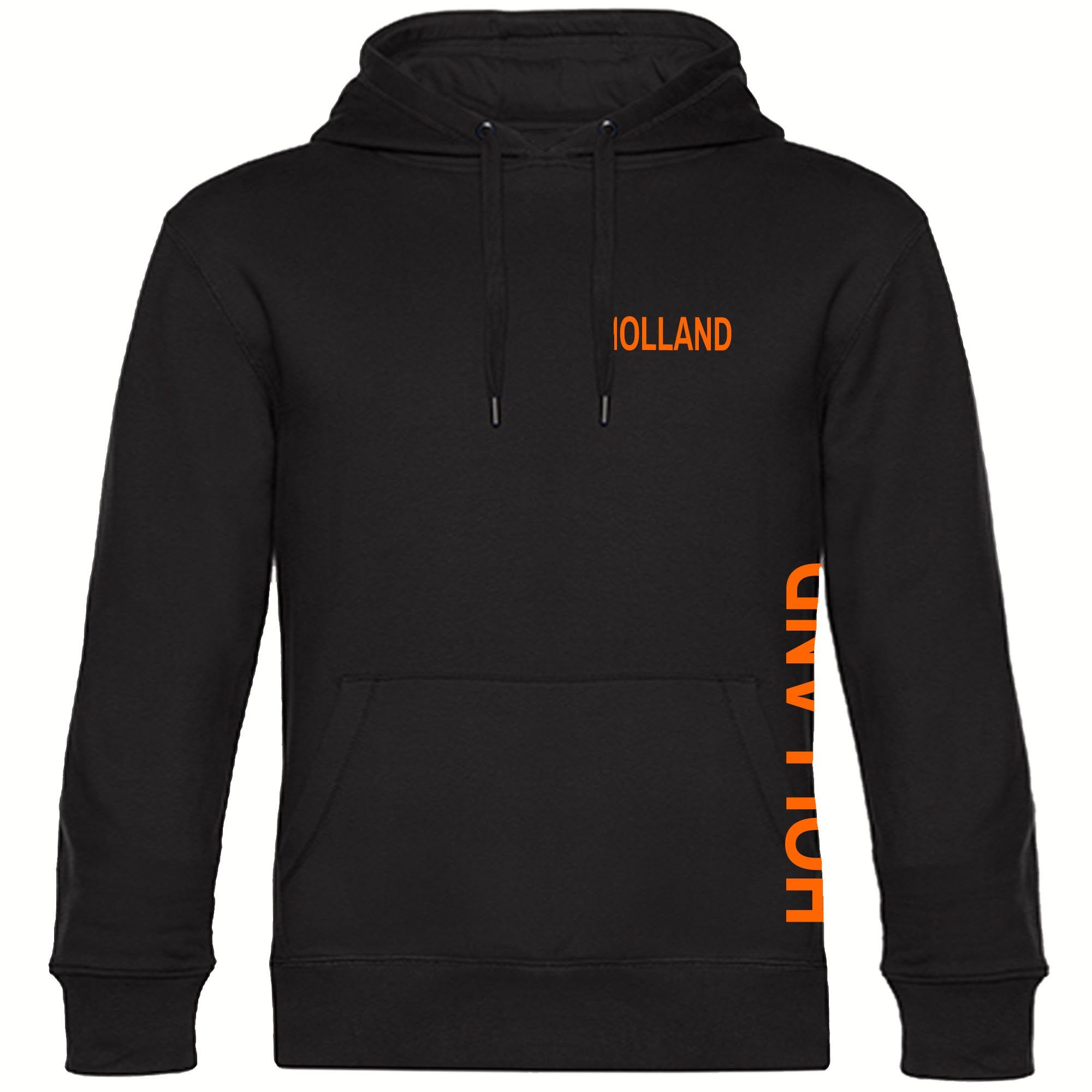 multifanshop Kapuzensweatshirt Holland - Brust & Seite - Pullover