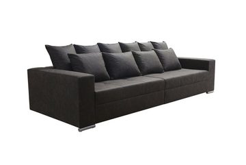 Küchen-Preisbombe Sofa Modernes Big Sofa Wohnlandschaft Couch Jumbo 4 - Grau Leder Imitation, Sofa