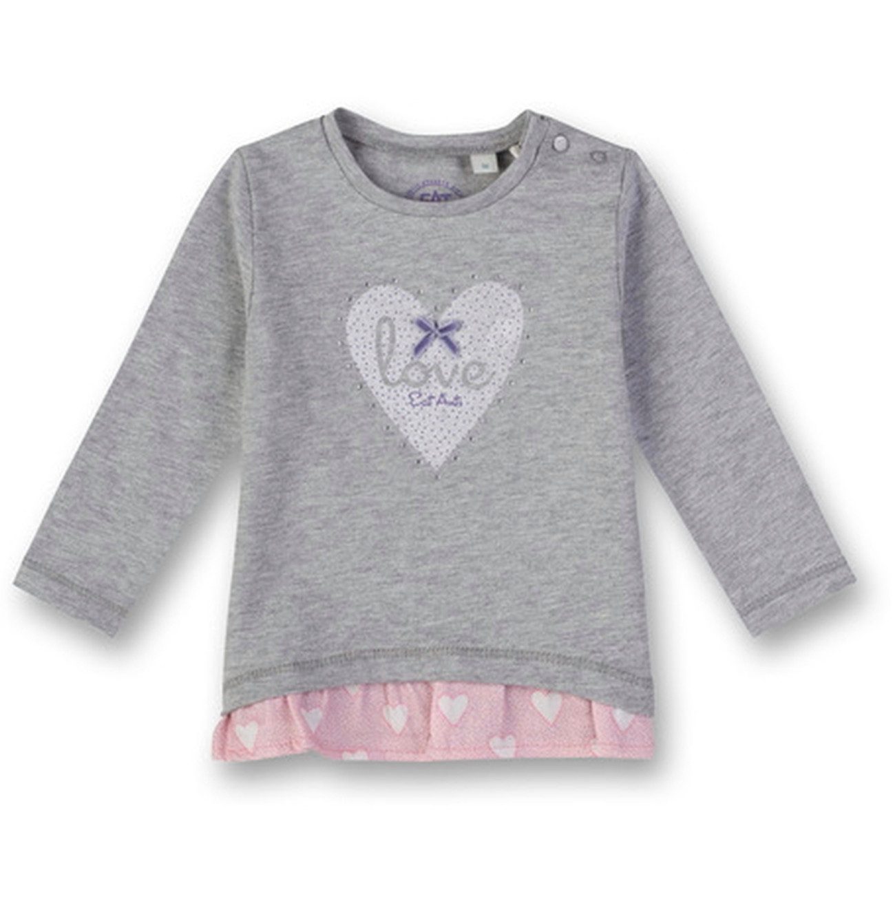 Eat Ants BY SANETTA Langarmshirt Baby Mädchen Langarmshirt Herz Print Baumwolle