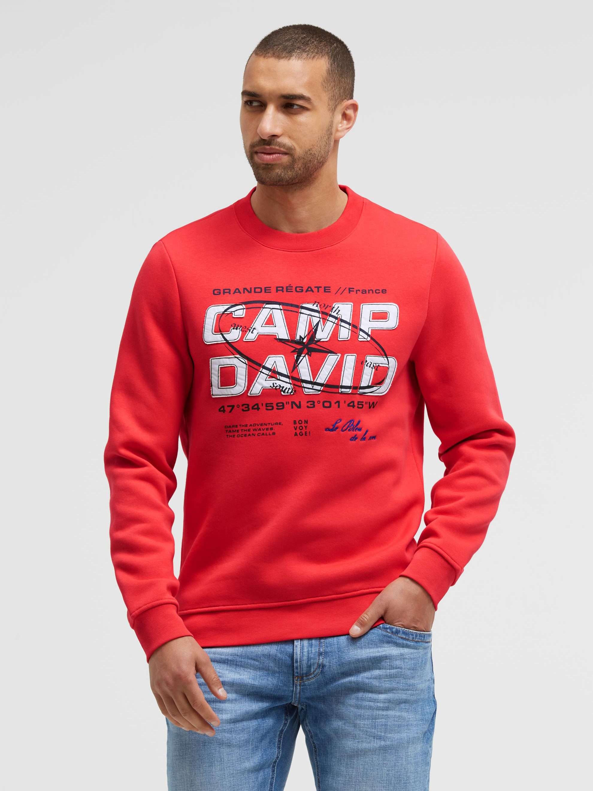 CAMP DAVID Sweater mit Print
