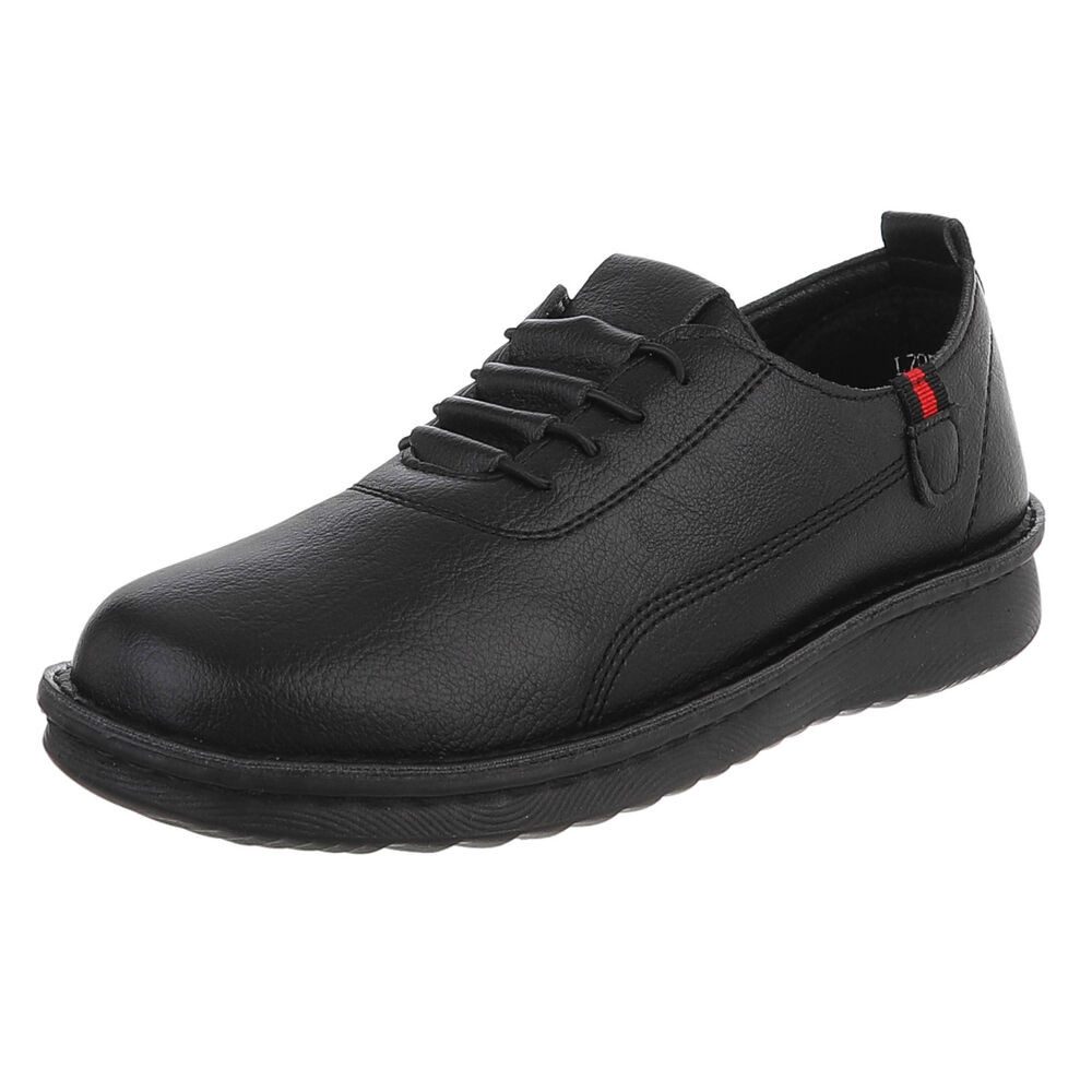 Ital-Design Komfortabler Damenschuh für Alltag und Freizeit Slipper (91554586) Flach Slipper in Schwarz