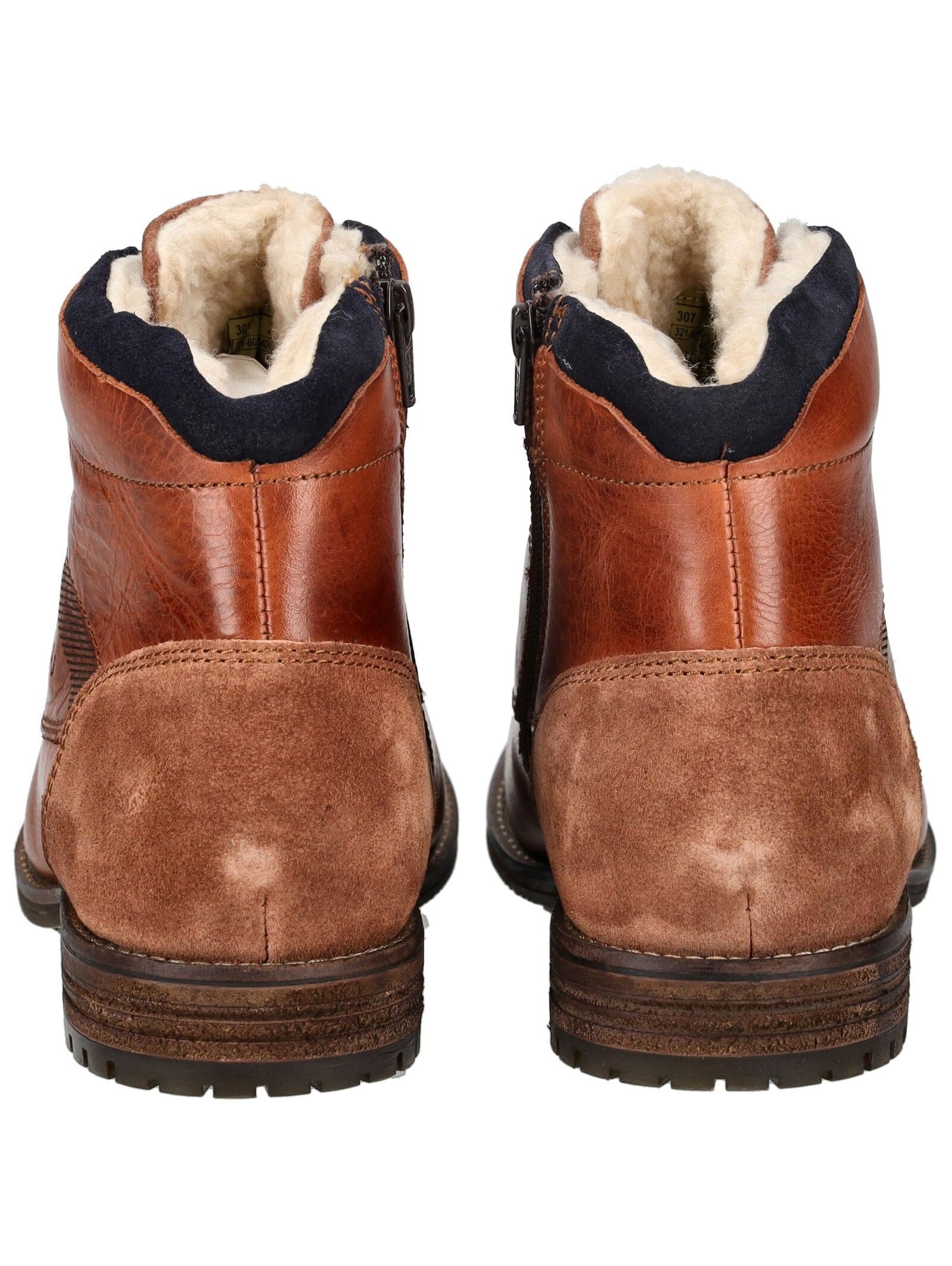 bugatti bugatti Stiefelette Leder Schnürstiefelette