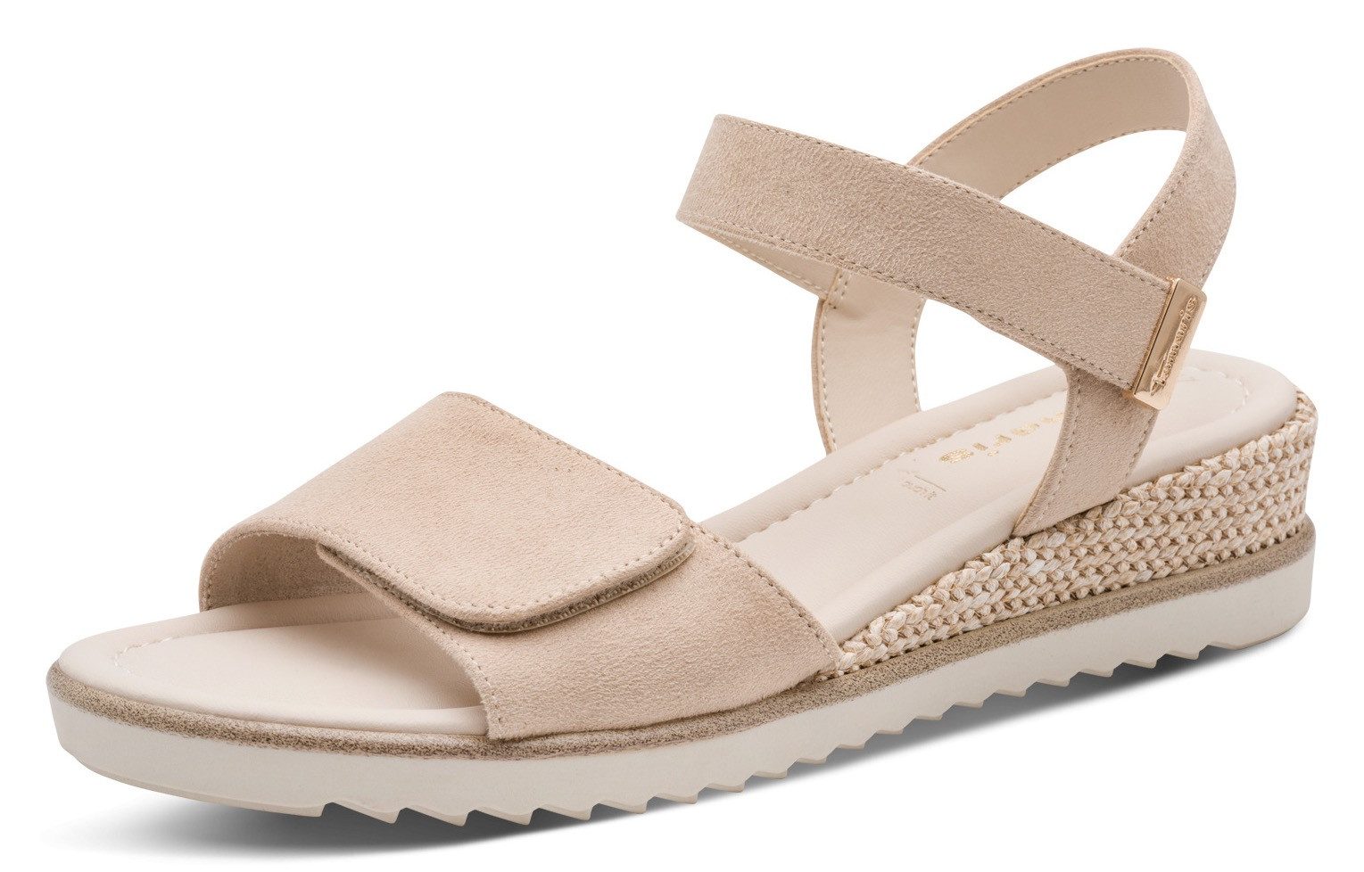 Tamaris Keilsandalette, Riemchensandale, Sommerschuh in veganer Verarbeitung
