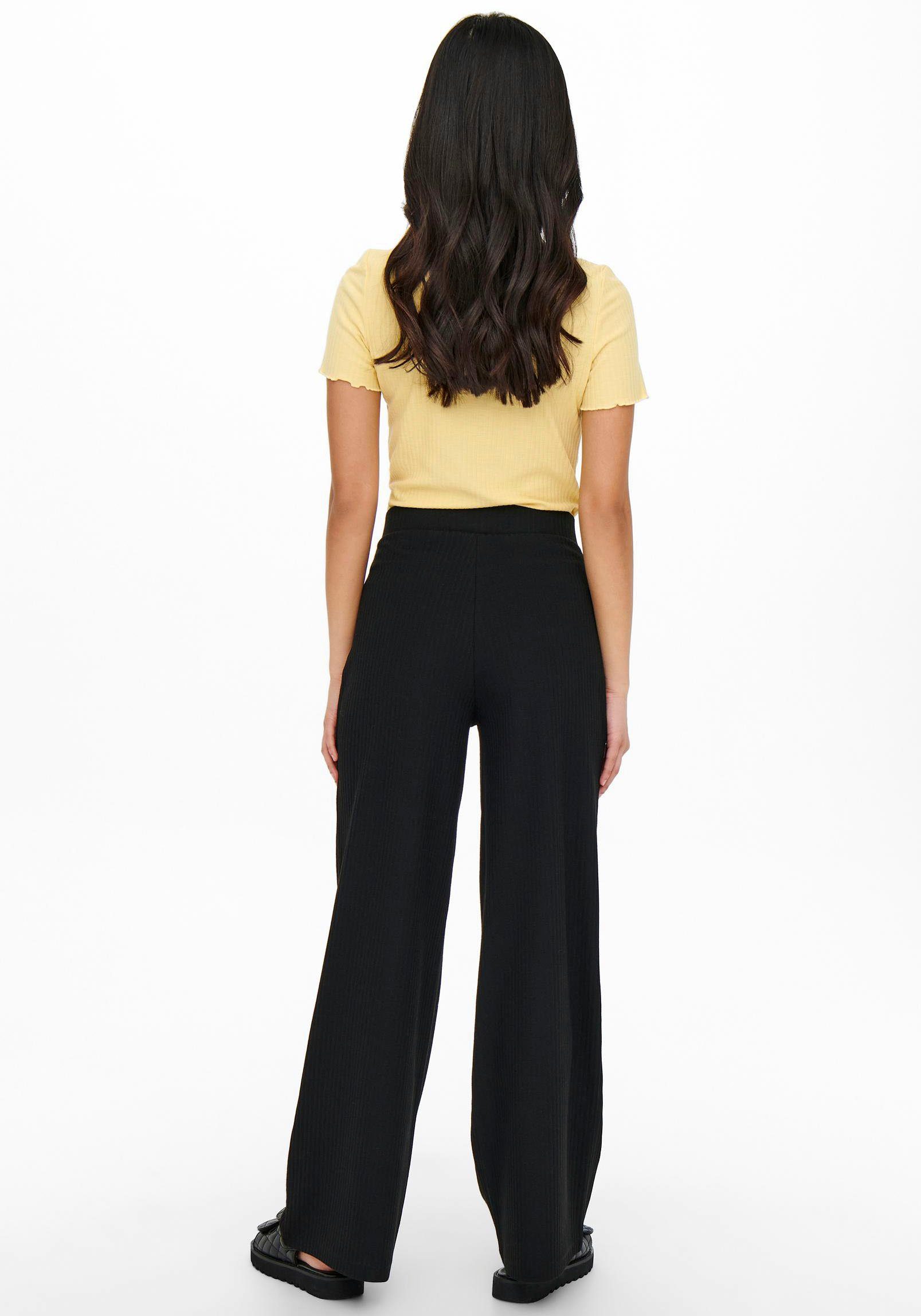 ONLY Jerseyhose ONLEMMA WIDE PANT Black JRS NOOS