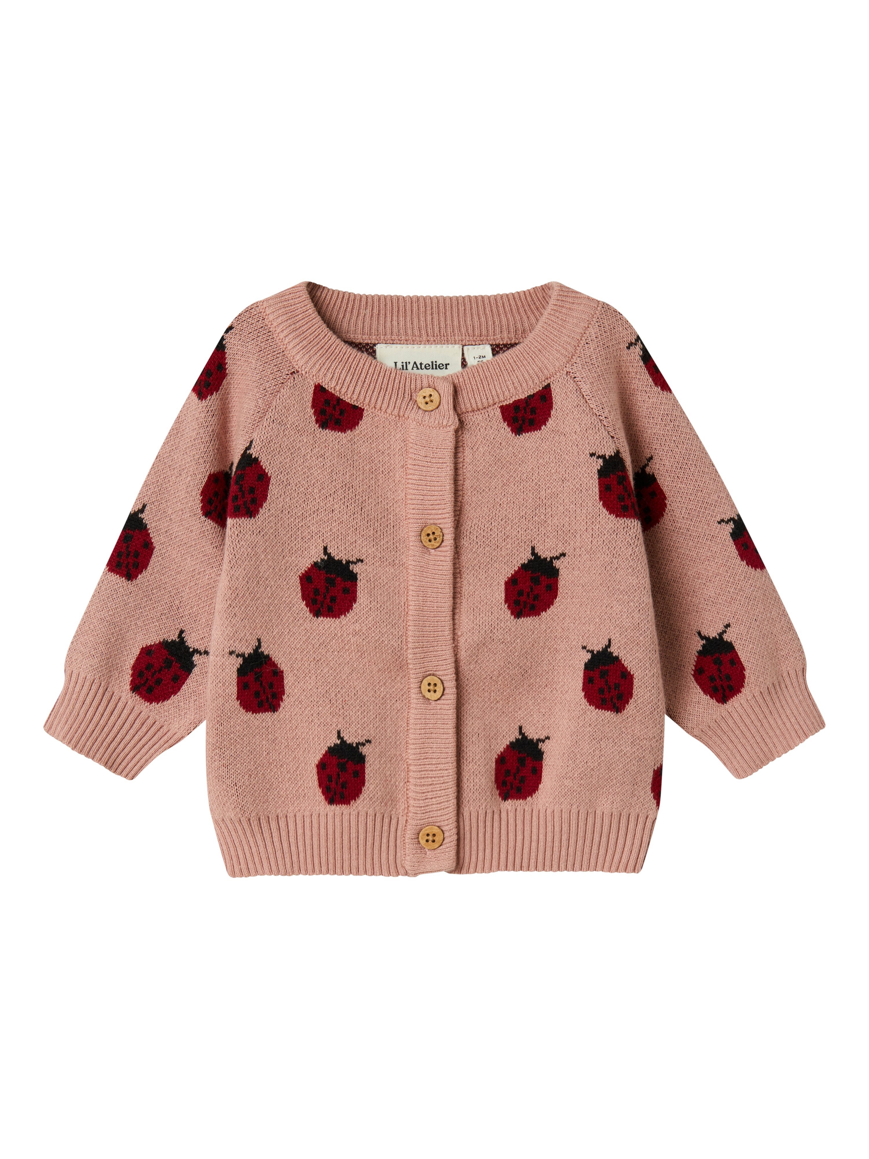Lil' Atelier Strickjacke NBFLULIO KNIT CARD LIL NOOS