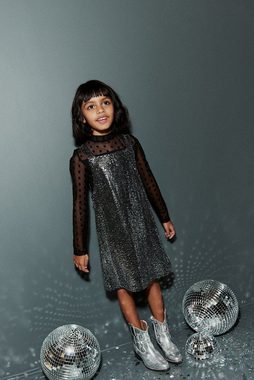 Next Latzkleid Netzoberteil und Pailletten-Latzkleid im Set (2-tlg)