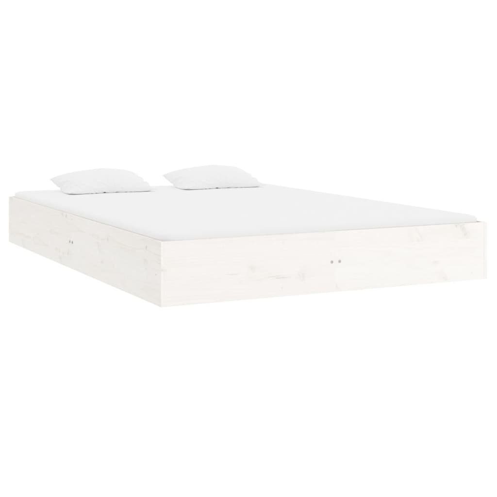 furnicato Bettgestell Massivholzbett Weiß 180x200 cm günstig online kaufen