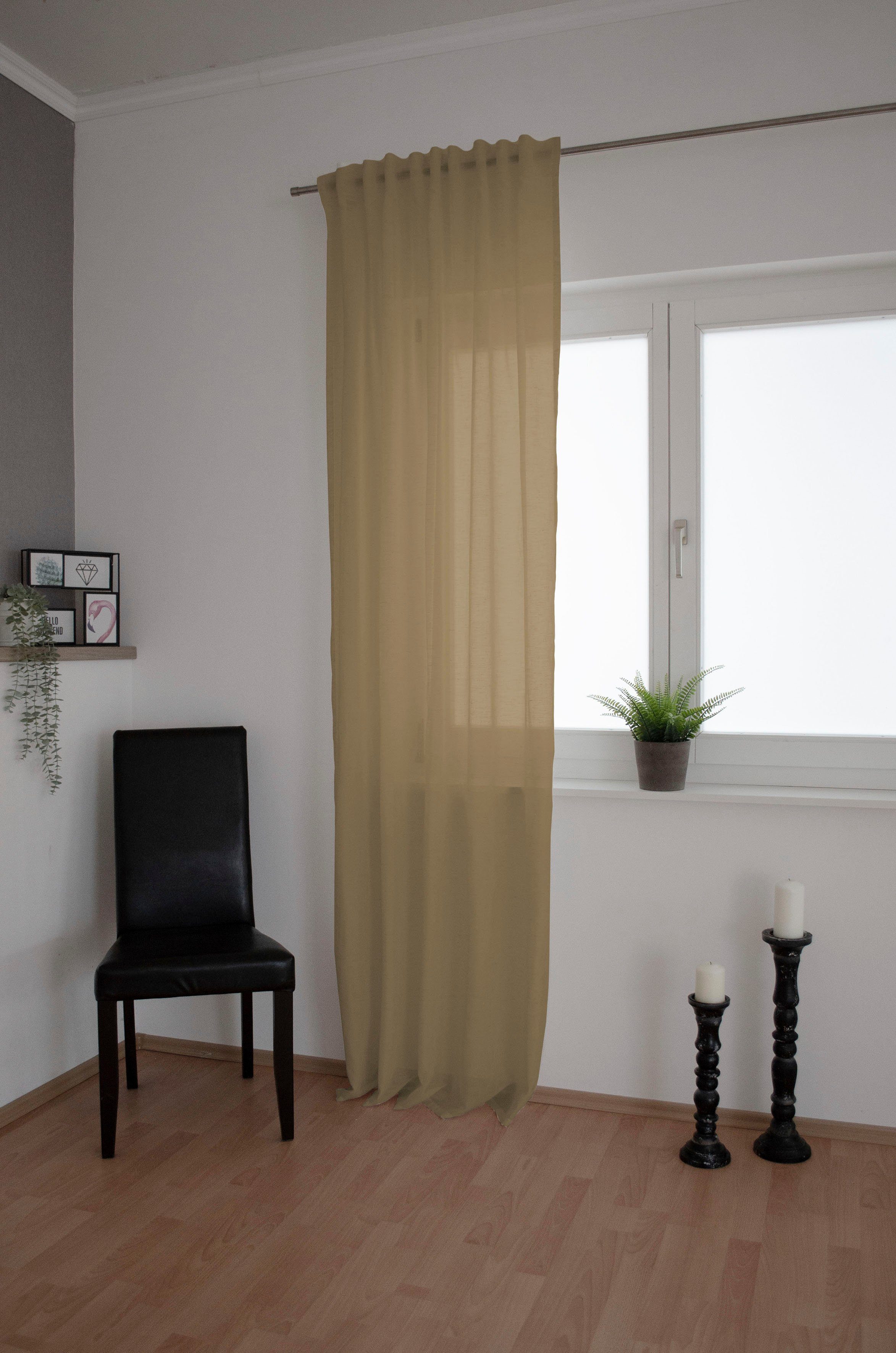 Schlaufenschal   ¦ gold ¦ Maße (cm): B: 140 H: 1 Gardinen & Rollos > Gardin günstig online kaufen