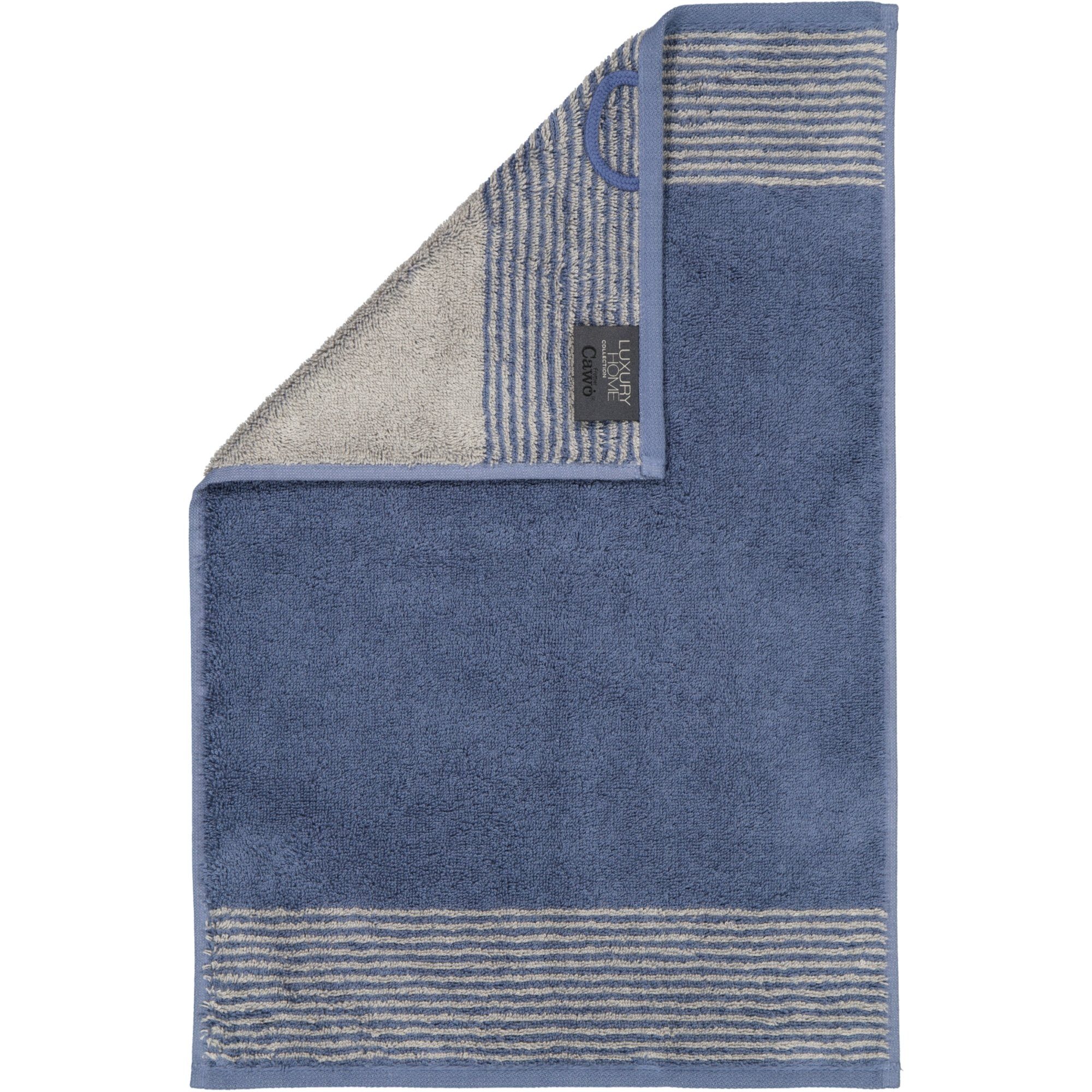 Home - nachtblau Luxury Cawö Two-Tone 100% 10 Handtücher 590, Baumwolle