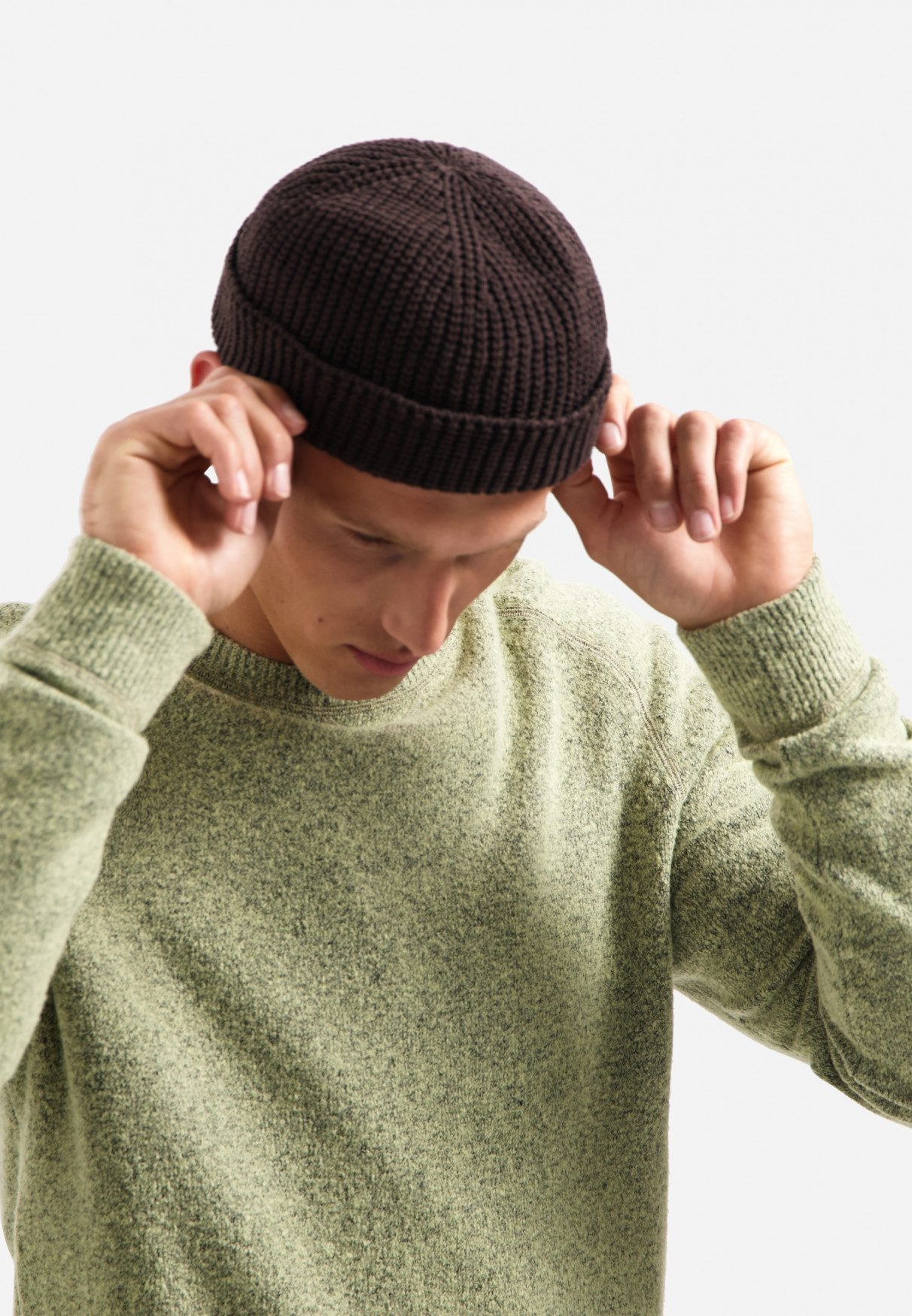 NO EXCESS Strickpullover Pullover Crewneck Soft Wool Blend