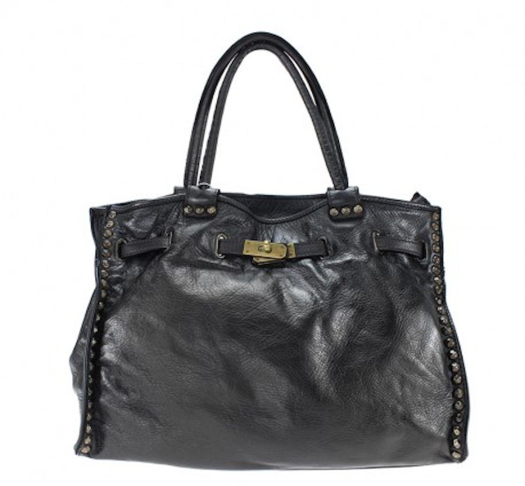 BZNA Handtasche Isa Ledertasche Business Shopper Nieten