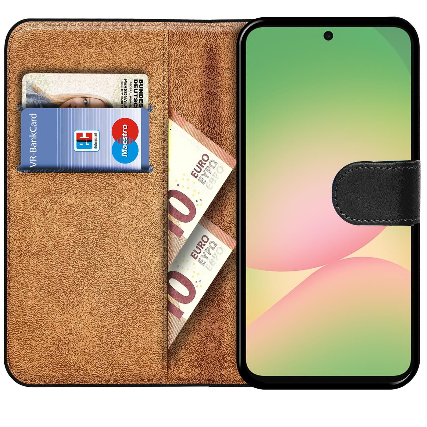CoolGadget Handyhülle Wallet Klapp Tasche Book Case für Samsung Galaxy A37 5G, Hülle Klapphülle Flip Cover Etui Schutzhülle
