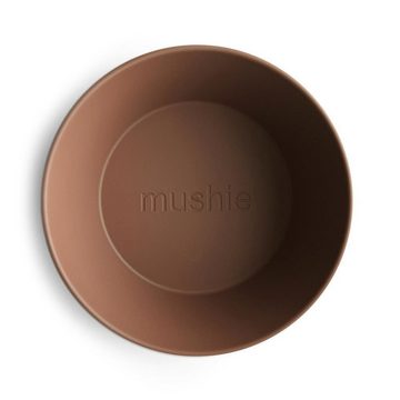 Mushie Schale 2er Set Rund Caramel Braun, BPA-freier Polypropylen-Kunststoff, 400 ml Müslischüssel