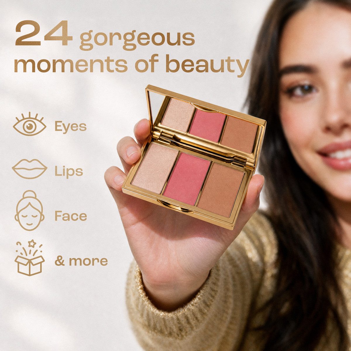 LAHAYE Adventskalender Beauty 2026 "beautifully you" Weiß (Set), 24 Beauty & Make-up Überraschungen – Bild 3 von 5