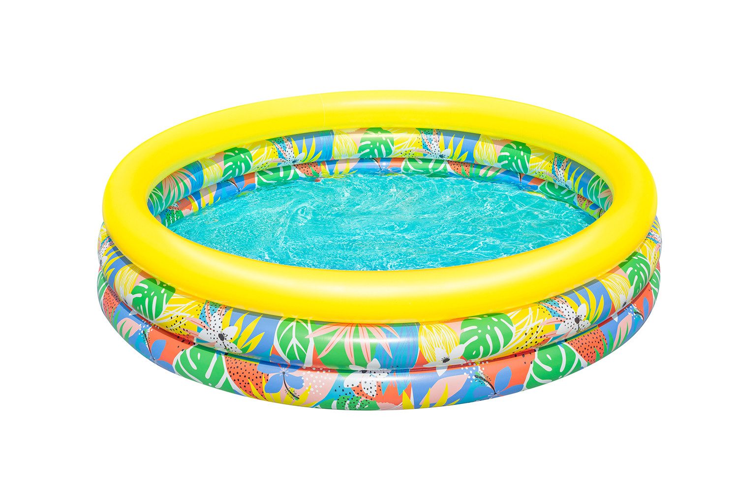 Bestway Planschbecken Floral Paradise, (Packung, Ø 168 x 38 cm), Tropisches Design