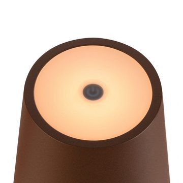 SLV LED Tischleuchte LED Akku Tischleuchte Vinolina Two in Rostfarbig 2W 190lm IP65, keine Angabe, Leuchtmittel enthalten: Ja, fest verbaut, LED, warmweiss, Tischlampe, Nachttischlampe, Tischleuchte