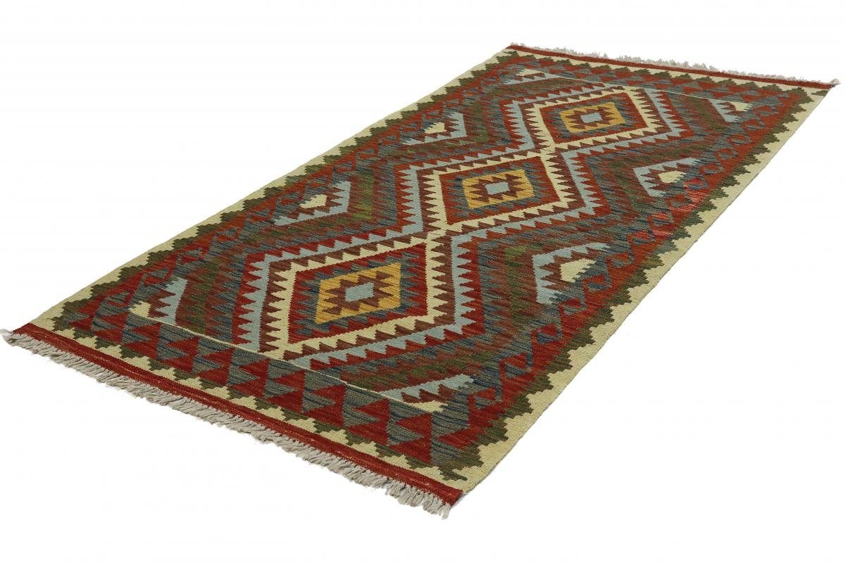 Orientteppich Trading, 3 rechteckig, Afghan Läufer, Nain 101x205 Kelim Höhe: Orientteppich mm Handgewebter