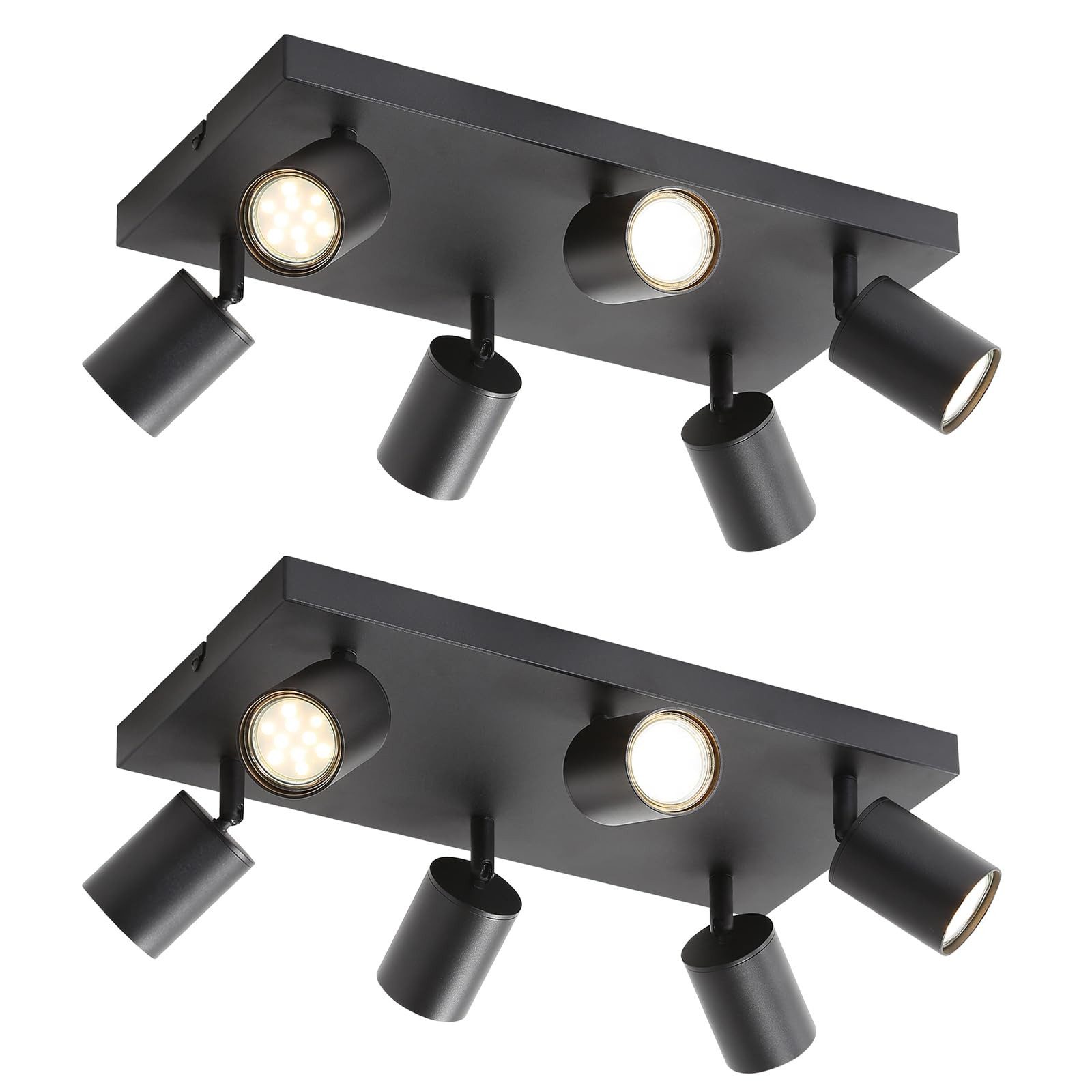 Nettlife Deckenstrahler Deckenstrahler Weiß GU10 4/6 Flammig, 330° Schwenkb günstig online kaufen