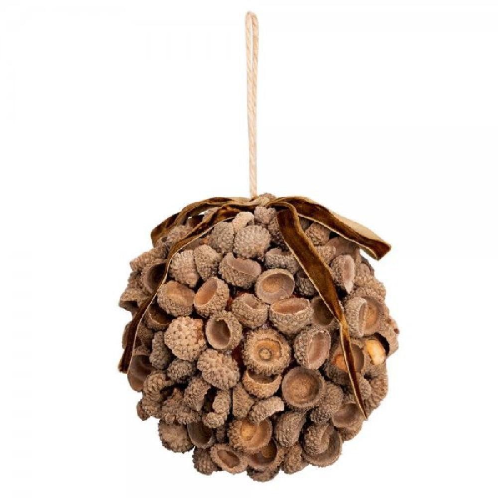 Greengate Christbaumschmuck Weihnachtskugel Eichel Braun (L)