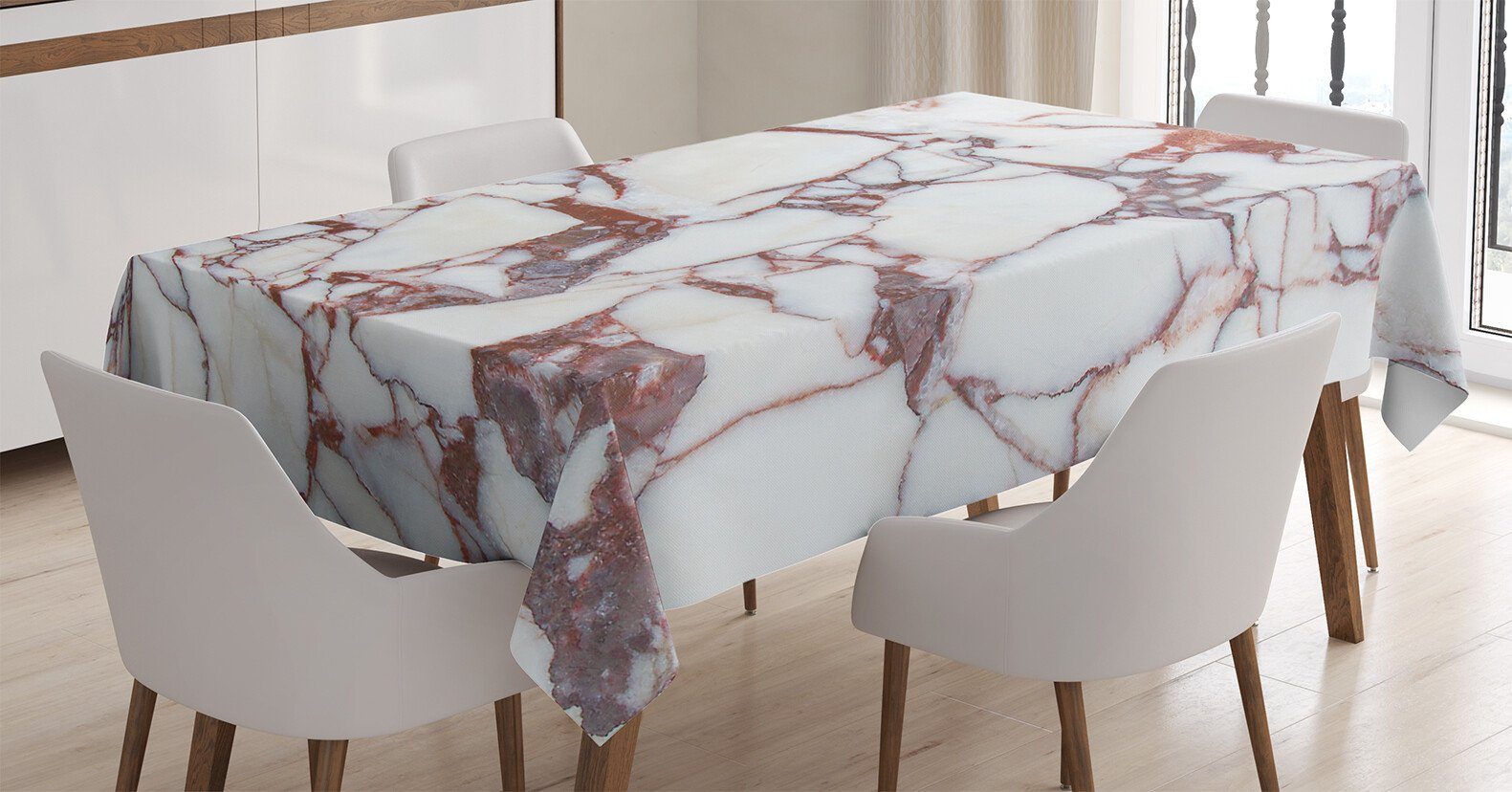 Abakuhaus Tischdecke Farbfest Waschbar Für den Außen Bereich geeignet Klare Farben, Marmor Marble Grunge Stein