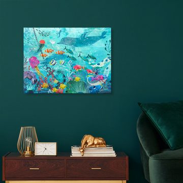 Posterlounge XXL-Wandbild Kidz Collection, Farbenfrohe Unterwasserwelt, Kinderzimmer Maritim Illustration