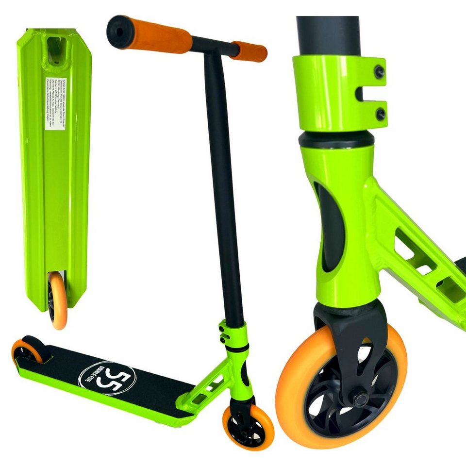 Double Five 55 Stuntscooter Double Five 55 Stunt-Scooter H=80cm Grün/Orange