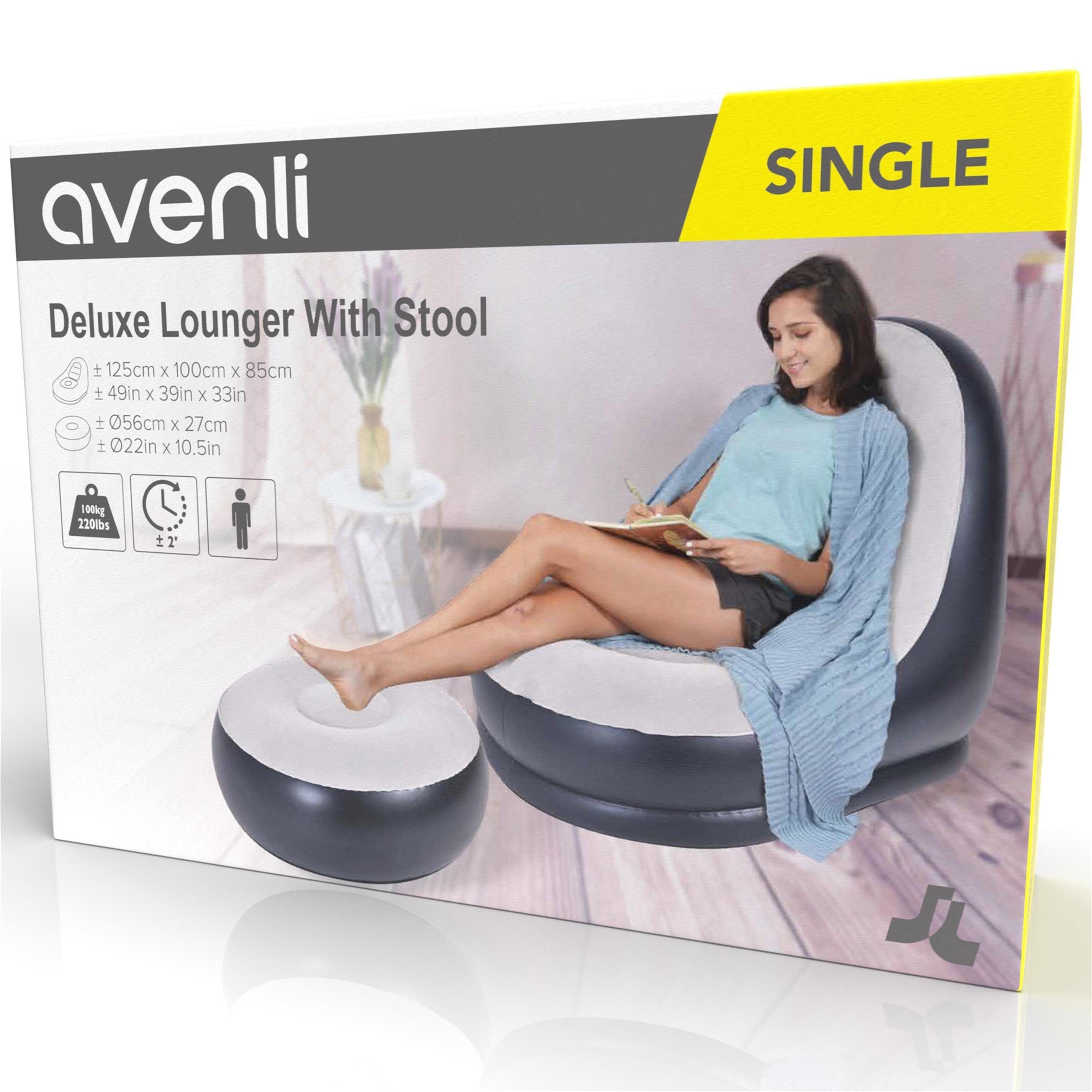 Avenli mit für Hocker), Lounge Aufblasbarer (Aufblasbarer und Sessel Luftsitz Erwachsene Sessel, Kinder Luftsessel
