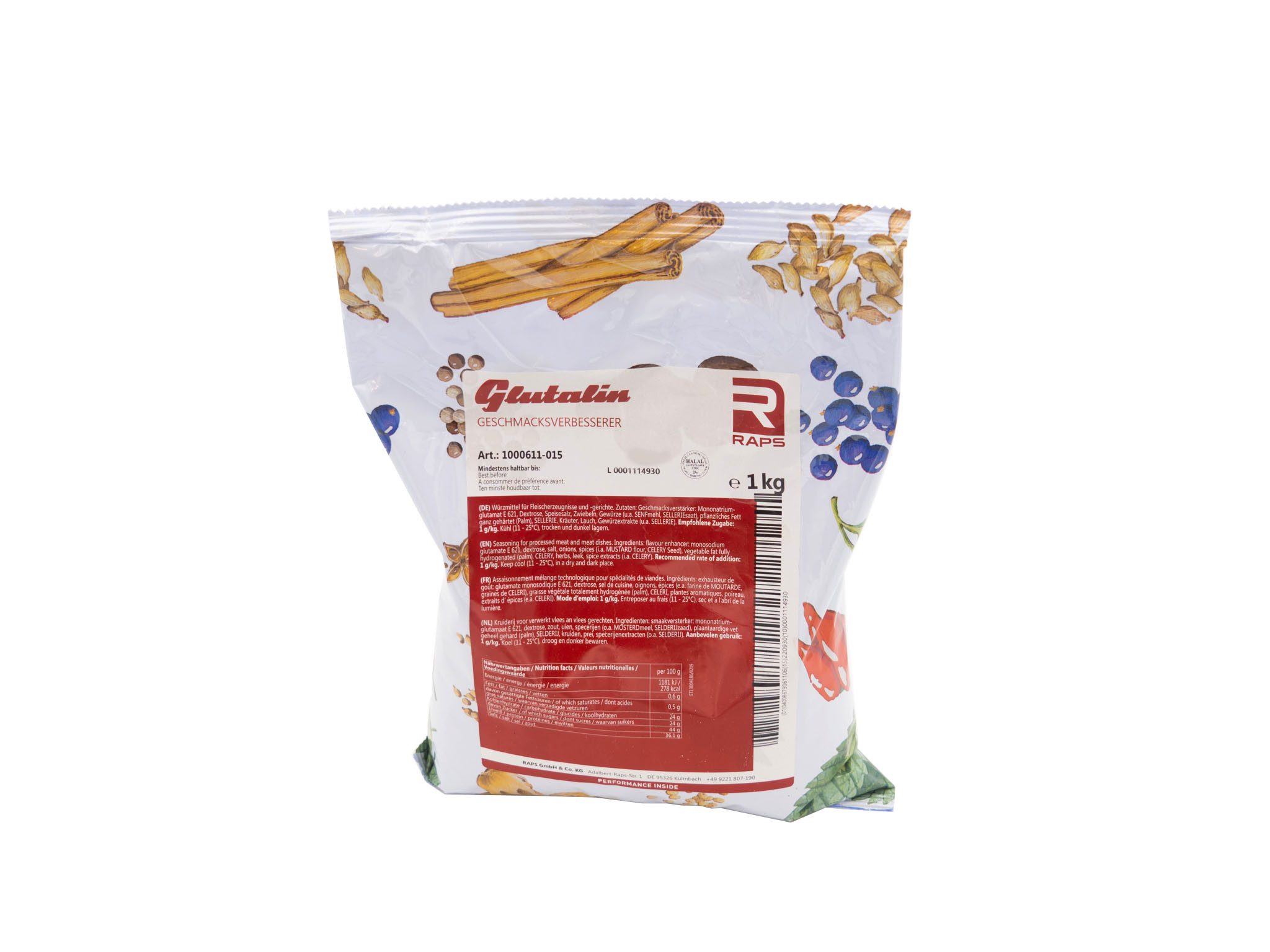 Raps Gewürz Glutalin 1 kg Beutel