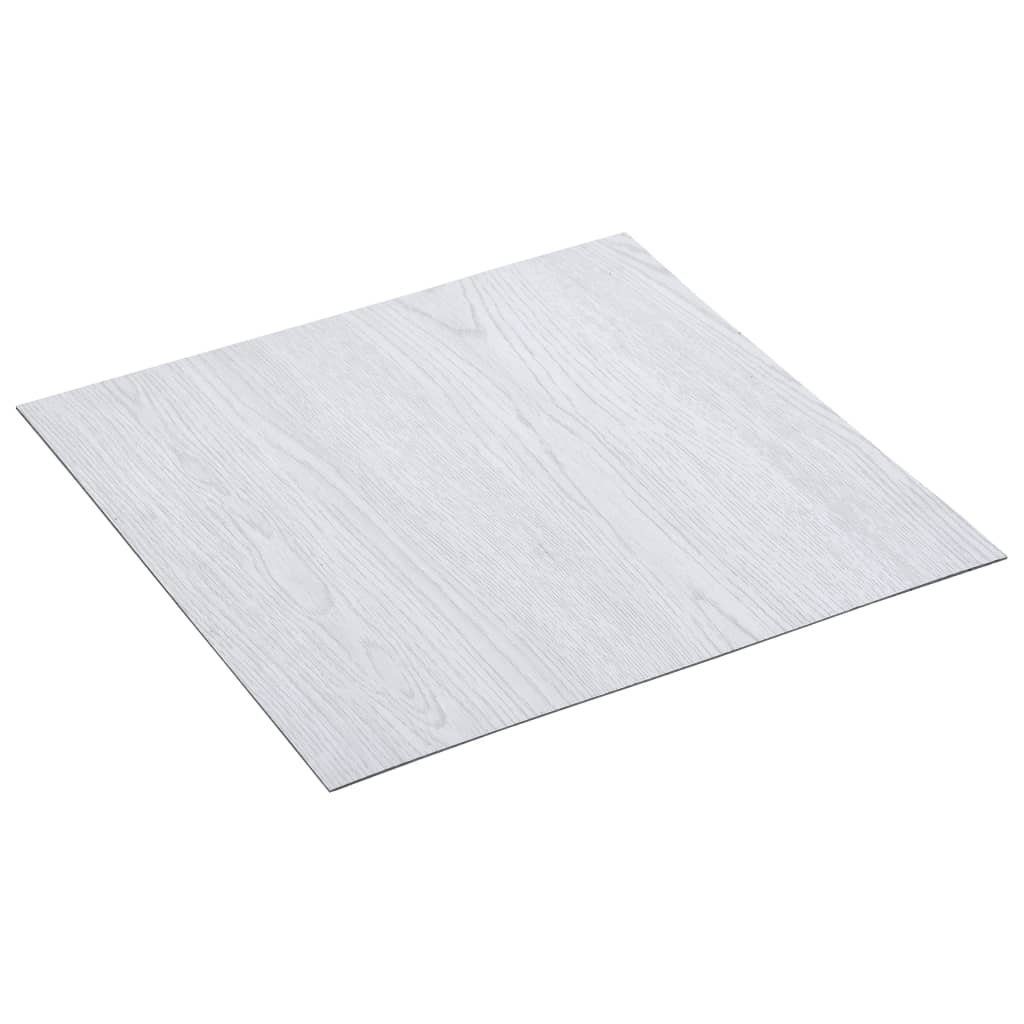 Teppichboden PVC-Fliesen Selbstklebend 5,11 m² Weiß, vidaXL