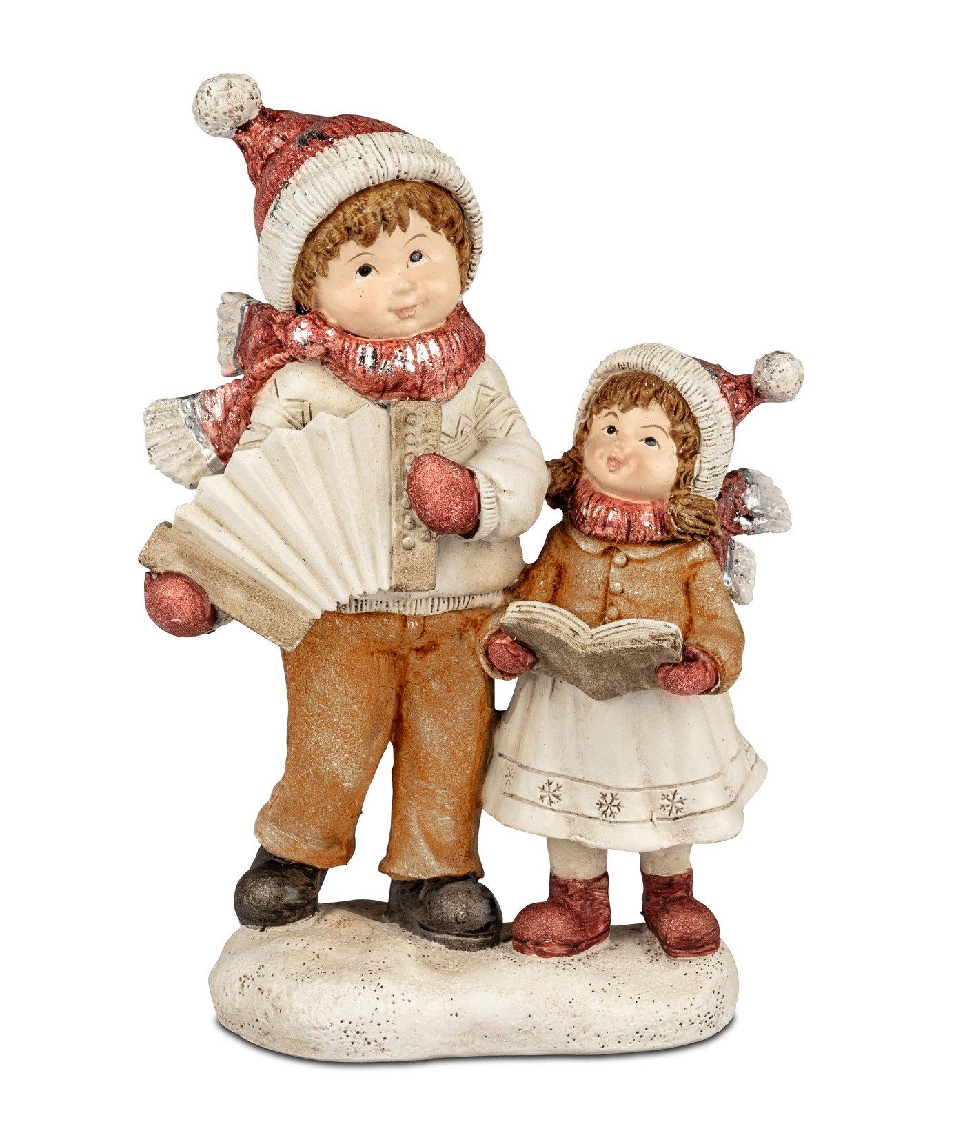 Kaufhaus le petit Dekofigur Winterkinder Deko Wichtel Kinder Paar Figur Mäd günstig online kaufen