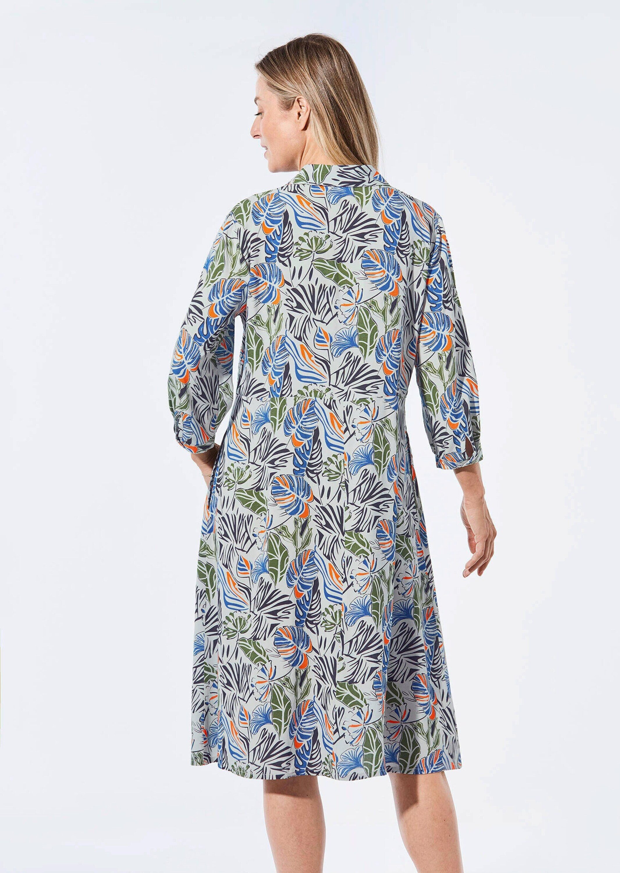 GOLDNER Sommerkleid Blusenkleid mit Hemdkragen