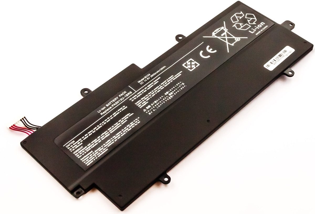 Akku für Toshiba Portege Z930-14L Li-Pol 14,8 Volt 3000 mAh schwarz Laptop-Akku