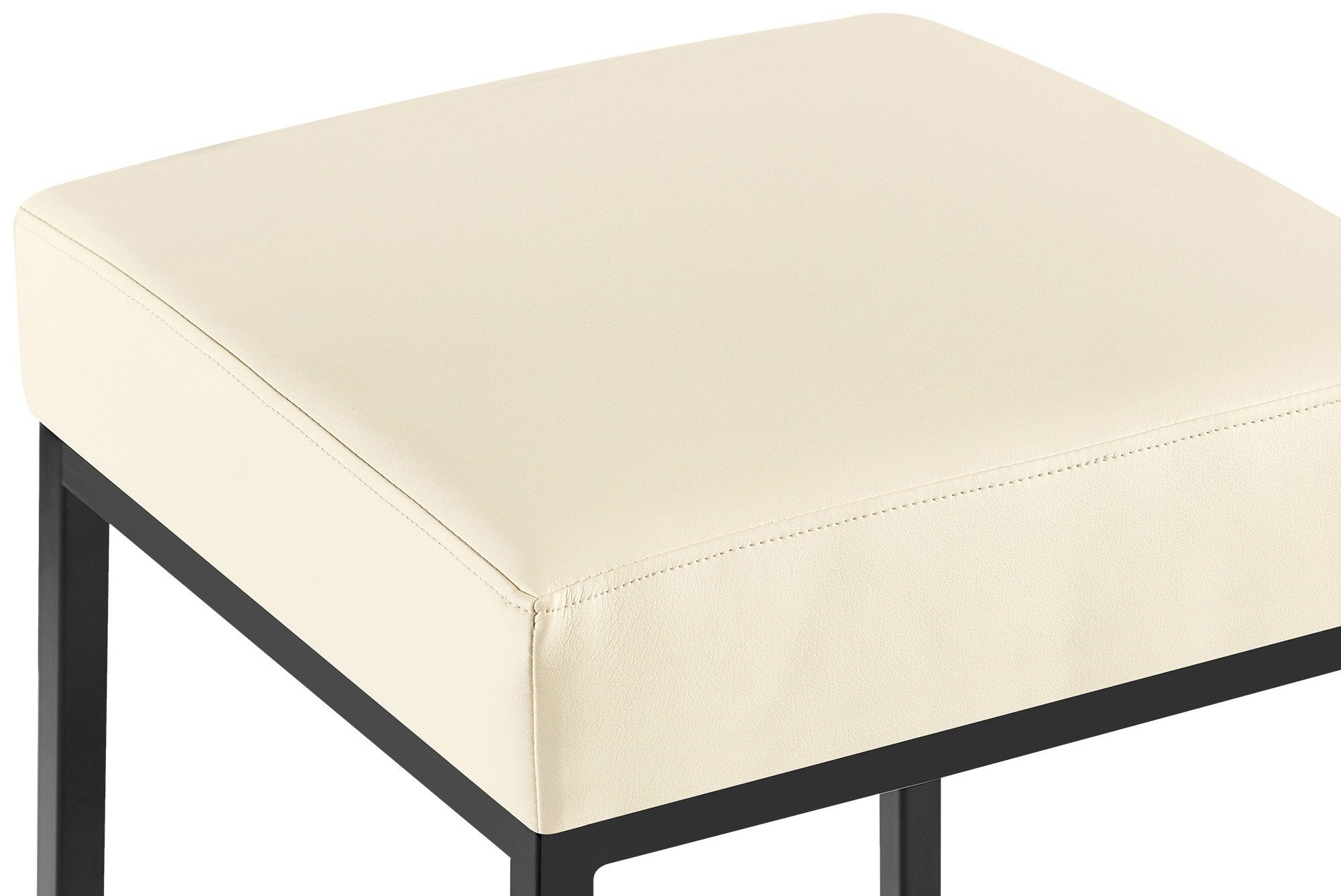 CLP Barhocker Montreal 80 Kunstleder (2er Set, 2 St., 2er), Kunstlederbezüge, stabile Metallgestelle