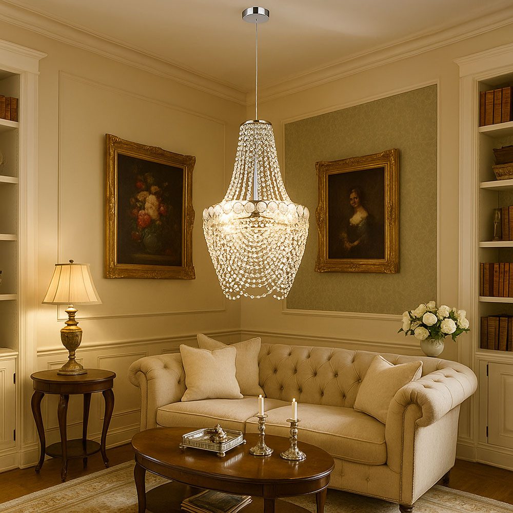 GLOBO LIGHTING Kronleuchter, Leuchtmittel nicht inklusive, Kristallleuchter günstig online kaufen