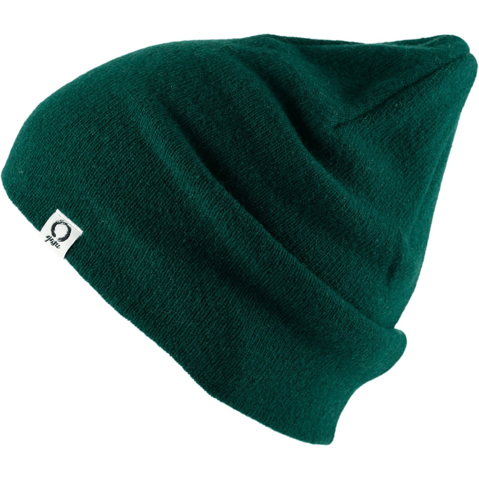 yasu Beanie Wintermütze An Fein Strickmütze Unisex Beanie Mütze Wollmütze Lamm Wolle Grün