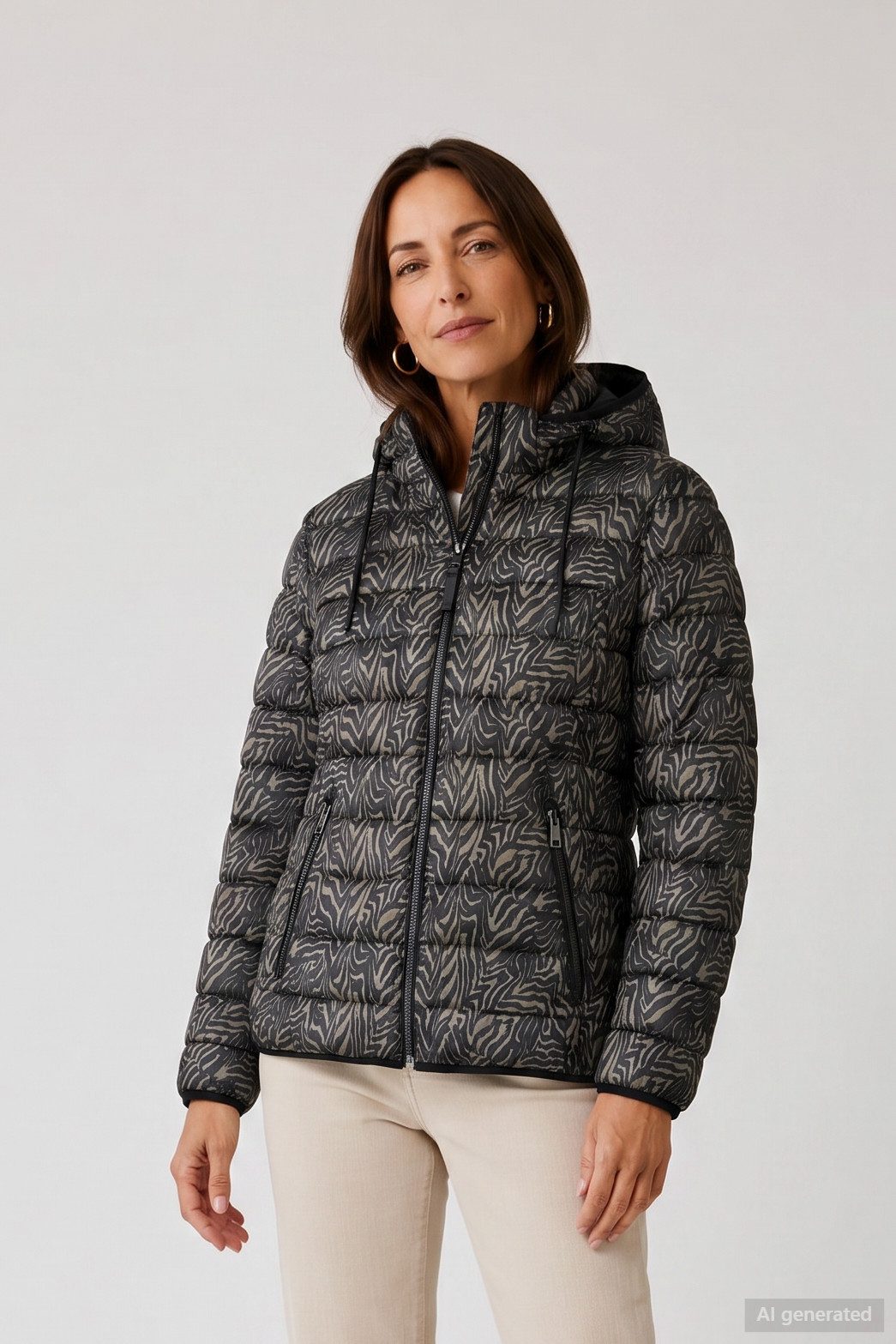 Barbara Lebek Wendejacke Steppjacke mit 2 modernen Styles, warme Wattierung
