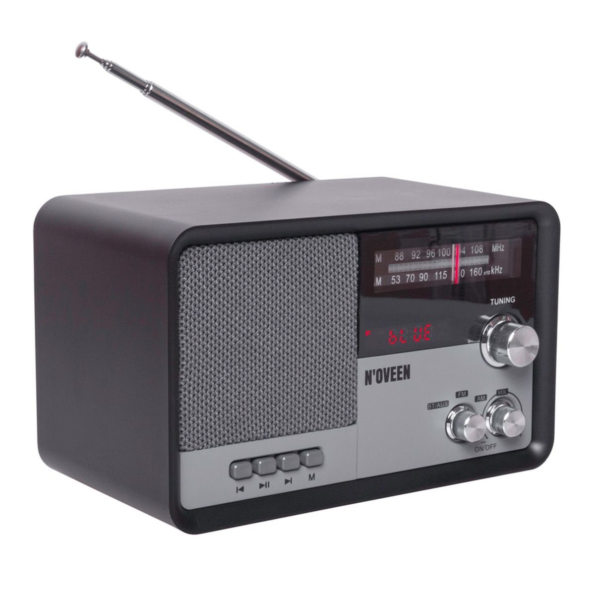 Noveen Tragbares Radio mit Bluetooth Radio