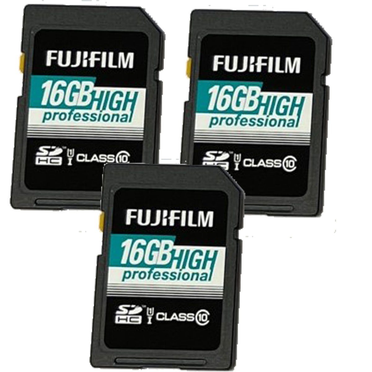 FUJIFILM 3 x Fujifilm 16 GB SD Karte Speicherkarte (16 GB GB)