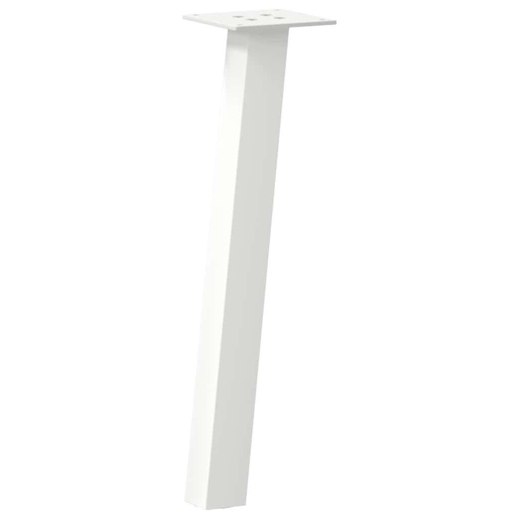 vidaXL Tischbein Couchtischbeine 4 Stk. Weiß 30 cm Stahl günstig online kaufen