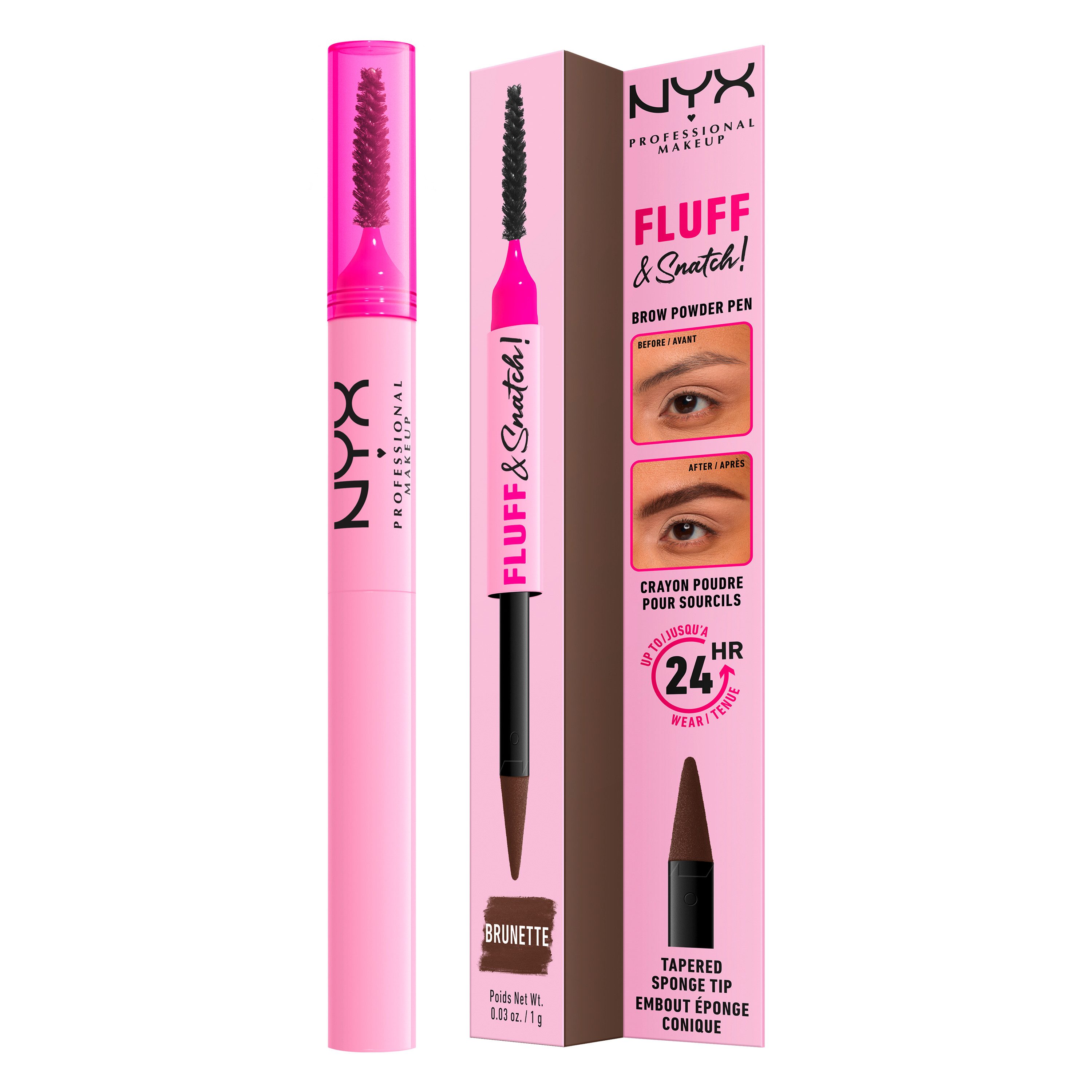 NYX PROFESSIONAL MAKEUP Augenbrauen-Stift NYX Professional Makeup Fluff & Snatch Puder Augenbrauenstift