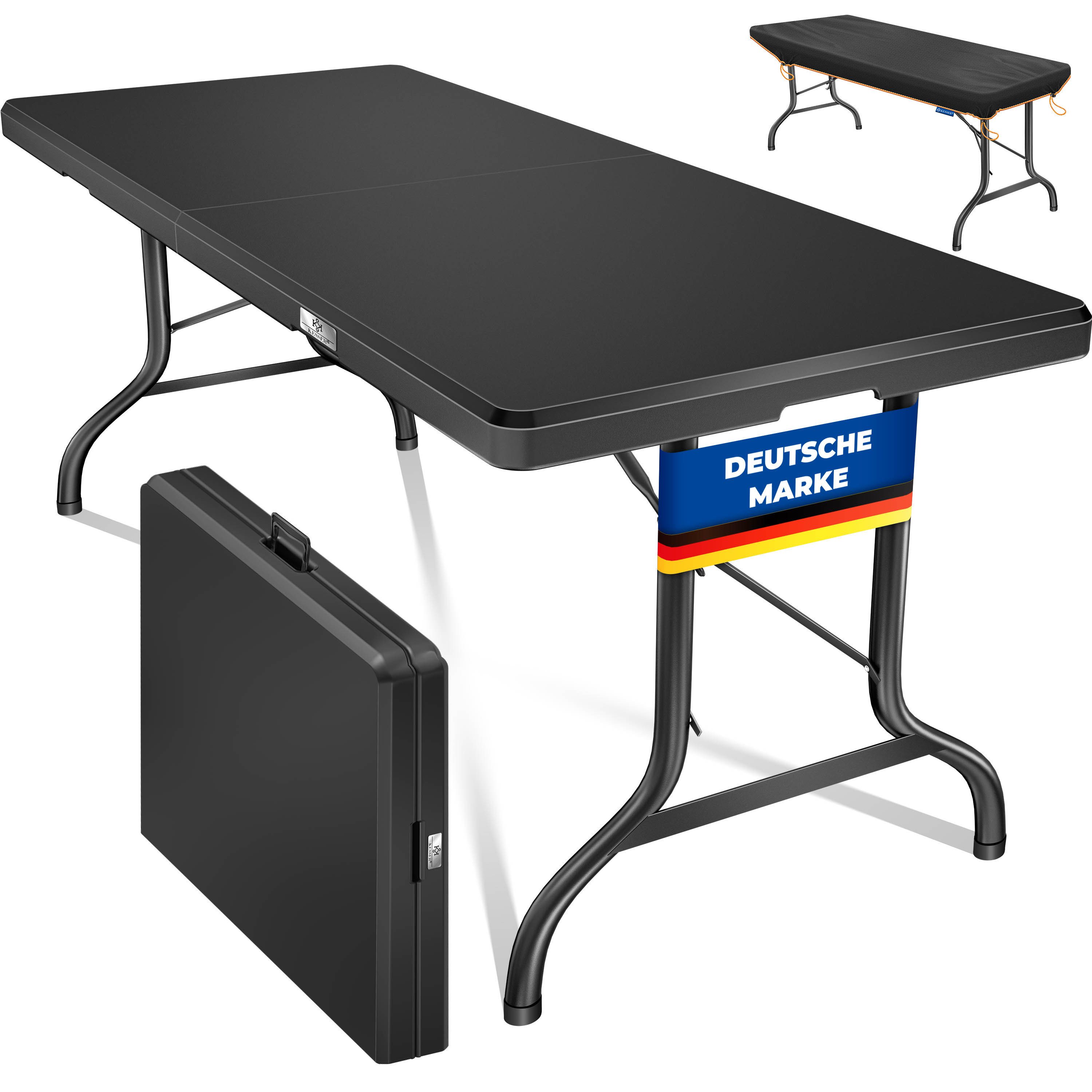 KESSER Tabletttisch, Buffettisch Tisch klappbar Kunststoff 183x76 cm Campin günstig online kaufen
