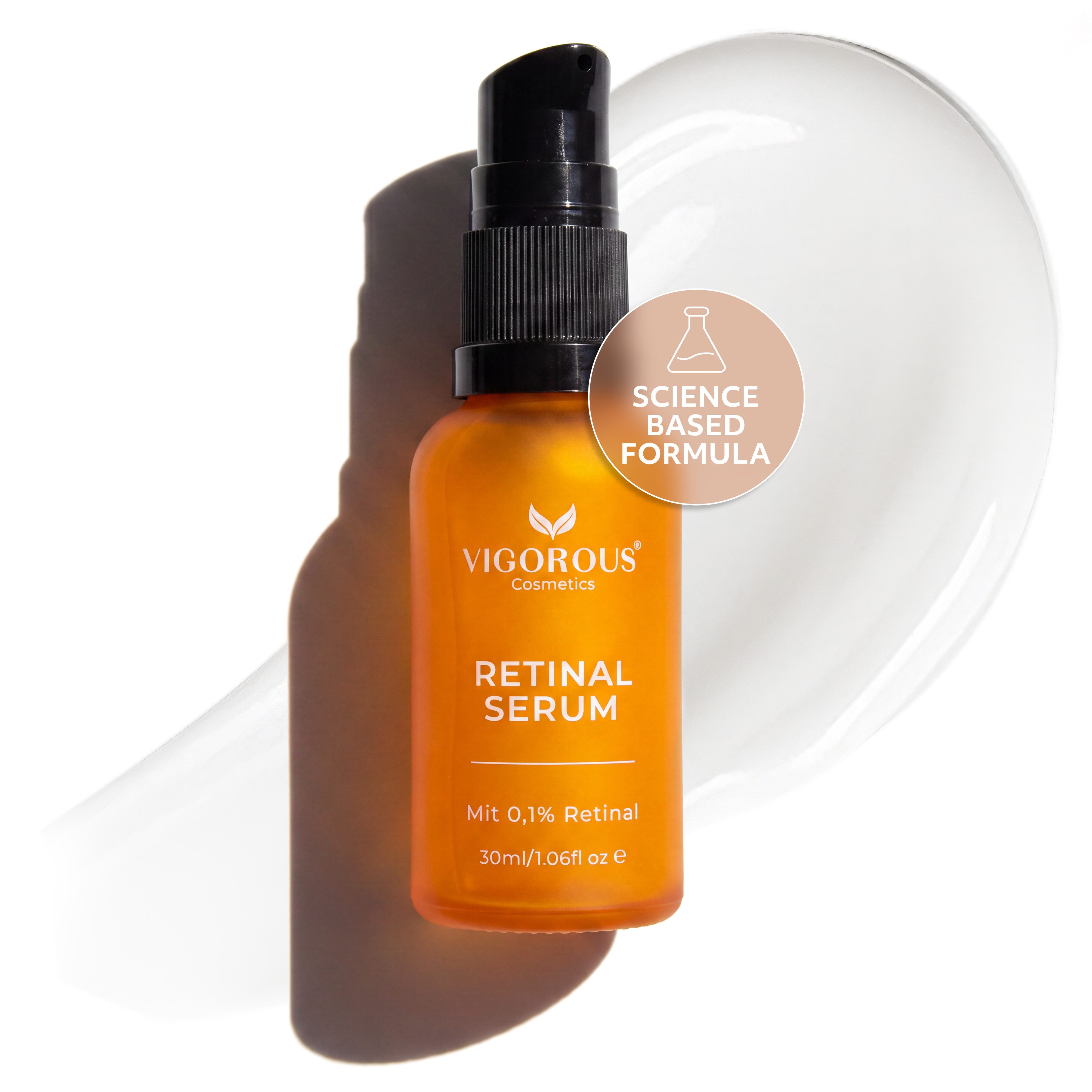 Vigorous Cosmetics Anti-Falten-Serum 0,1% Anti Aging Retinal Serum - für glattere & straffere Haut
