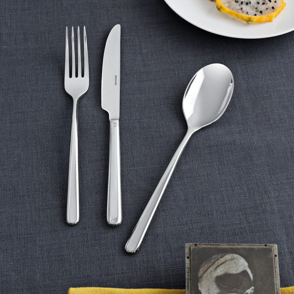 sambonet Besteck-Set Sambonet Linear Mirror Stahl Besteck-Set 24-tlg., 6 Personen, Edelstahl