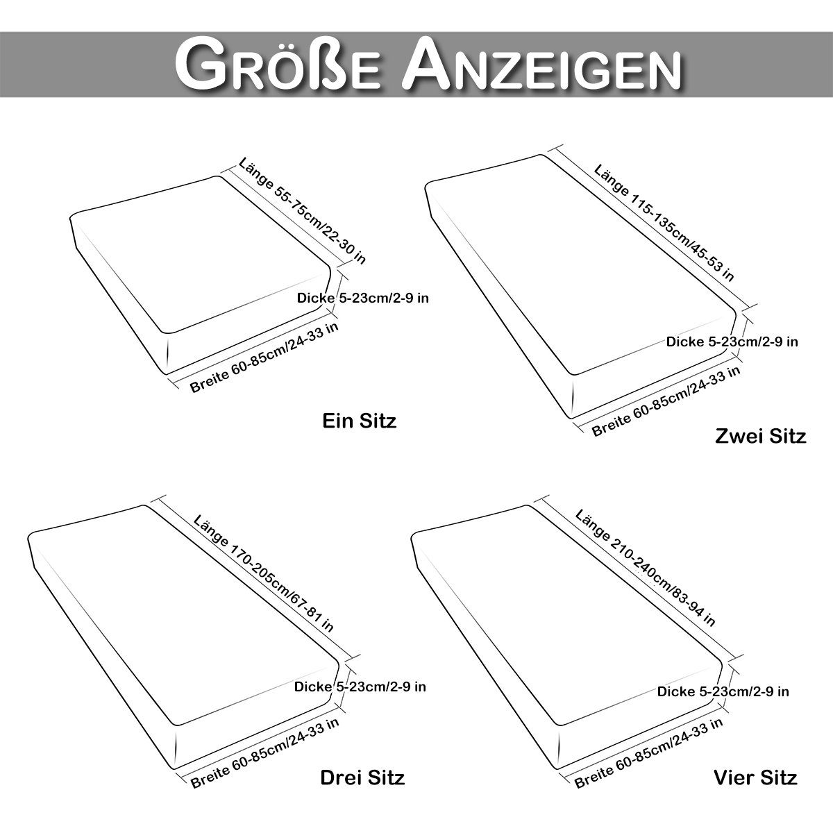 Rosnek Sofahusse Sofa Abdeckung Slipcover, weiche Flexibilität, im Wohnzimm günstig online kaufen